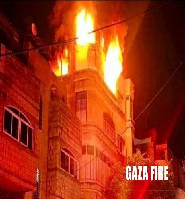 DEADLY BLAZE KILLS 21 AND COUNTING IN GAZA